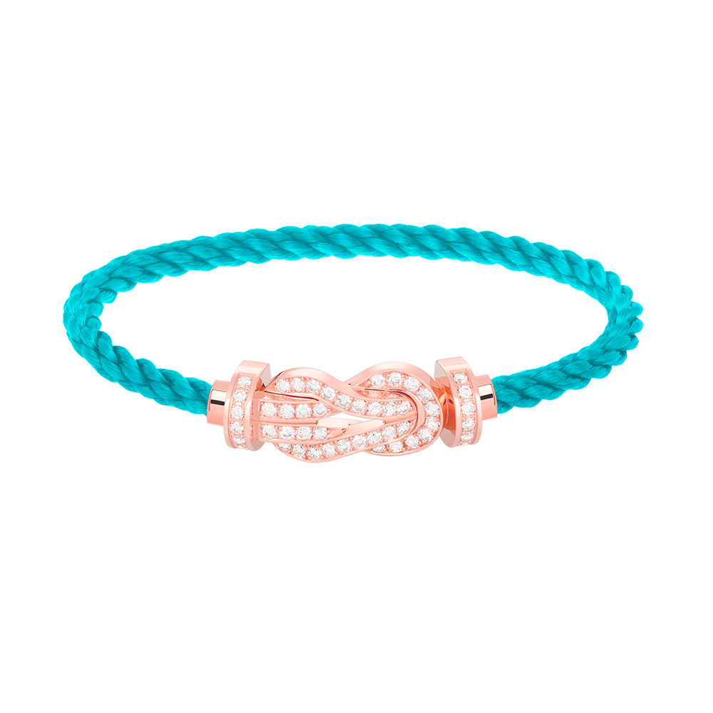 [Echo ]CHANCE LARGE 8 FIGURE BUCKLE FULL DIAMOND BRACELET ROSE GOLD