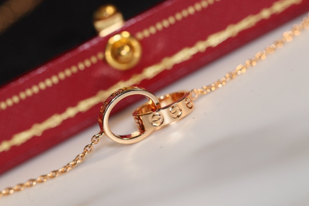 [Echo] LIEBESHALSKETTE ROSA GOLD UND SILBER 