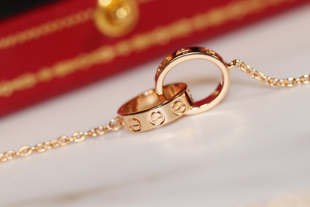 [Echo] LIEBESHALSKETTE ROSA GOLD UND SILBER 