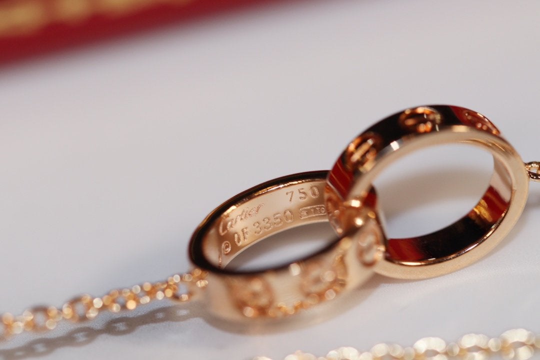 [Echo] LIEBESHALSKETTE ROSA GOLD UND SILBER 