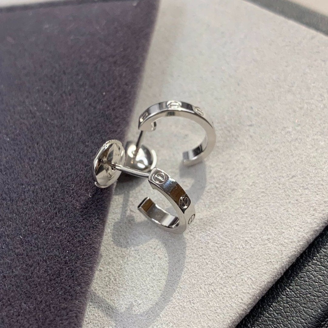 [Echo ]LOVE EARRINGS 2.65MM SILVER