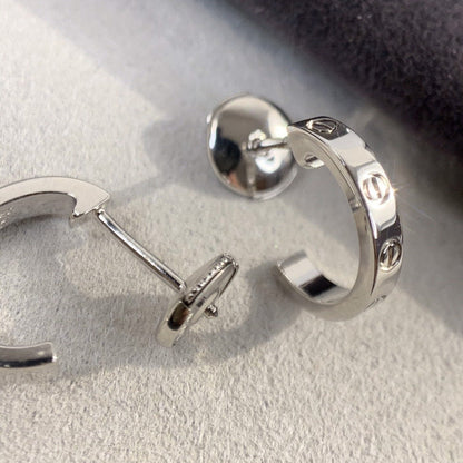 [Echo ]LOVE EARRINGS 2.65MM SILVER