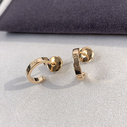 [Echo ]LOVE EARRINGS 2.65MM PINK GOLD
