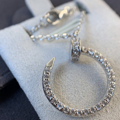 [Echo ]JUSTE NECKLACE SILVER DIAMONDS