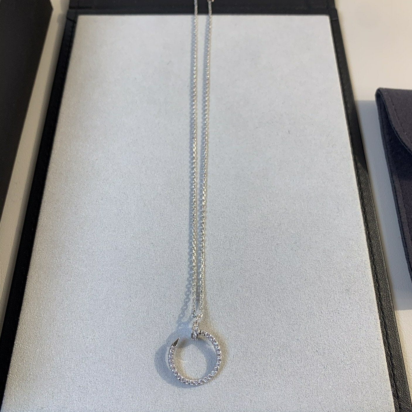[Echo ]JUSTE NECKLACE SILVER DIAMONDS