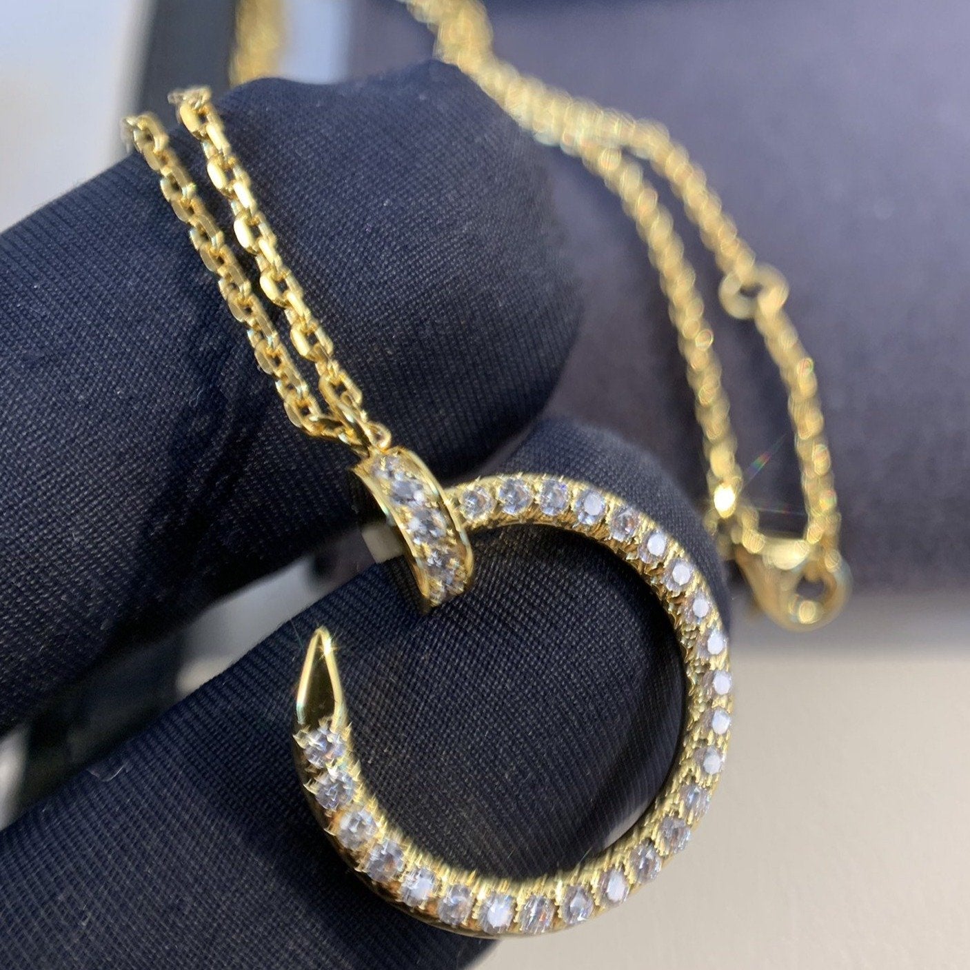 [Echo ]JUSTE NECKLACE GOLD DIAMONDS