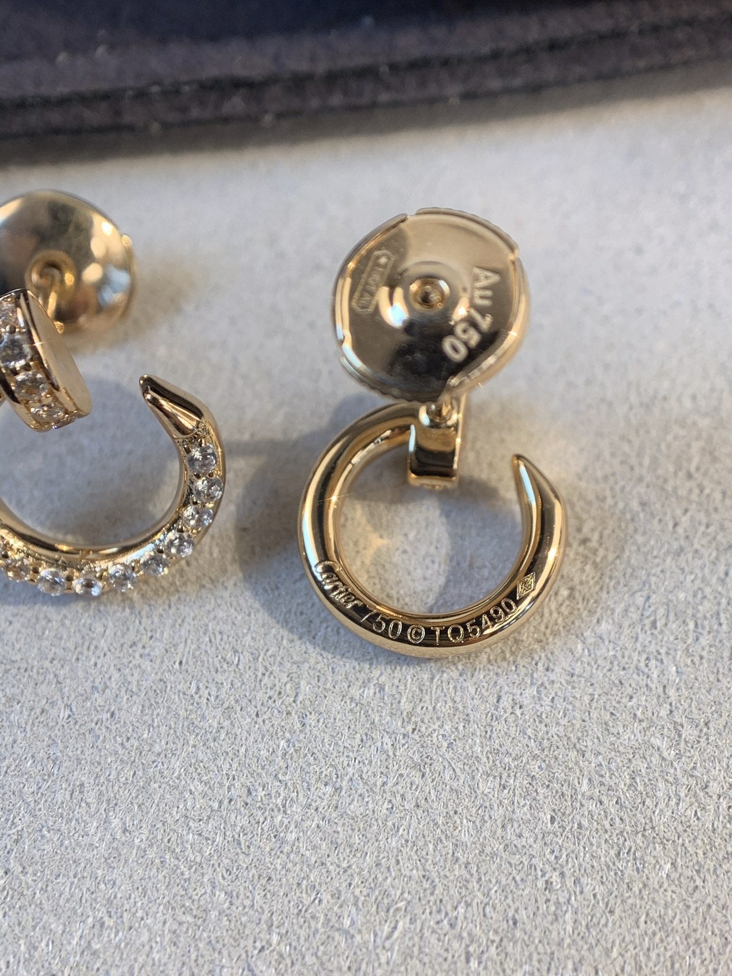 [Echo ]JUSTE EARRINGS GOLD DIAMONDS