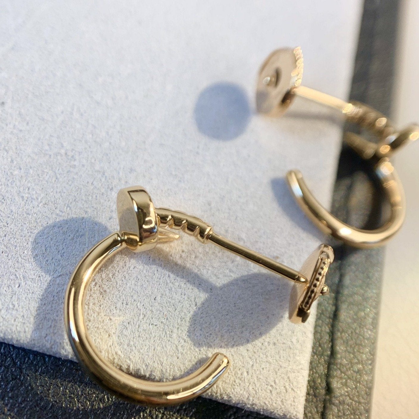 [Echo ]JUSTE EARRINGS PINK GOLD