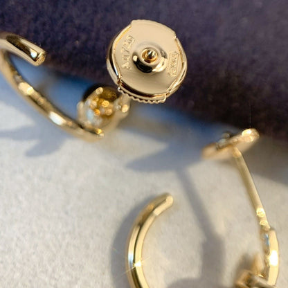[Echo ]JUSTE EARRINGS PINK GOLD