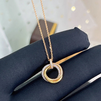 [Echo ]TRINITY HALSKETTE SILBER GOLD ROTGOLD DIAMANTEN 