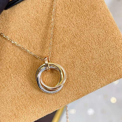 [Echo ]TRINITY HALSKETTE SILBER GOLD ROTGOLD DIAMANTEN 