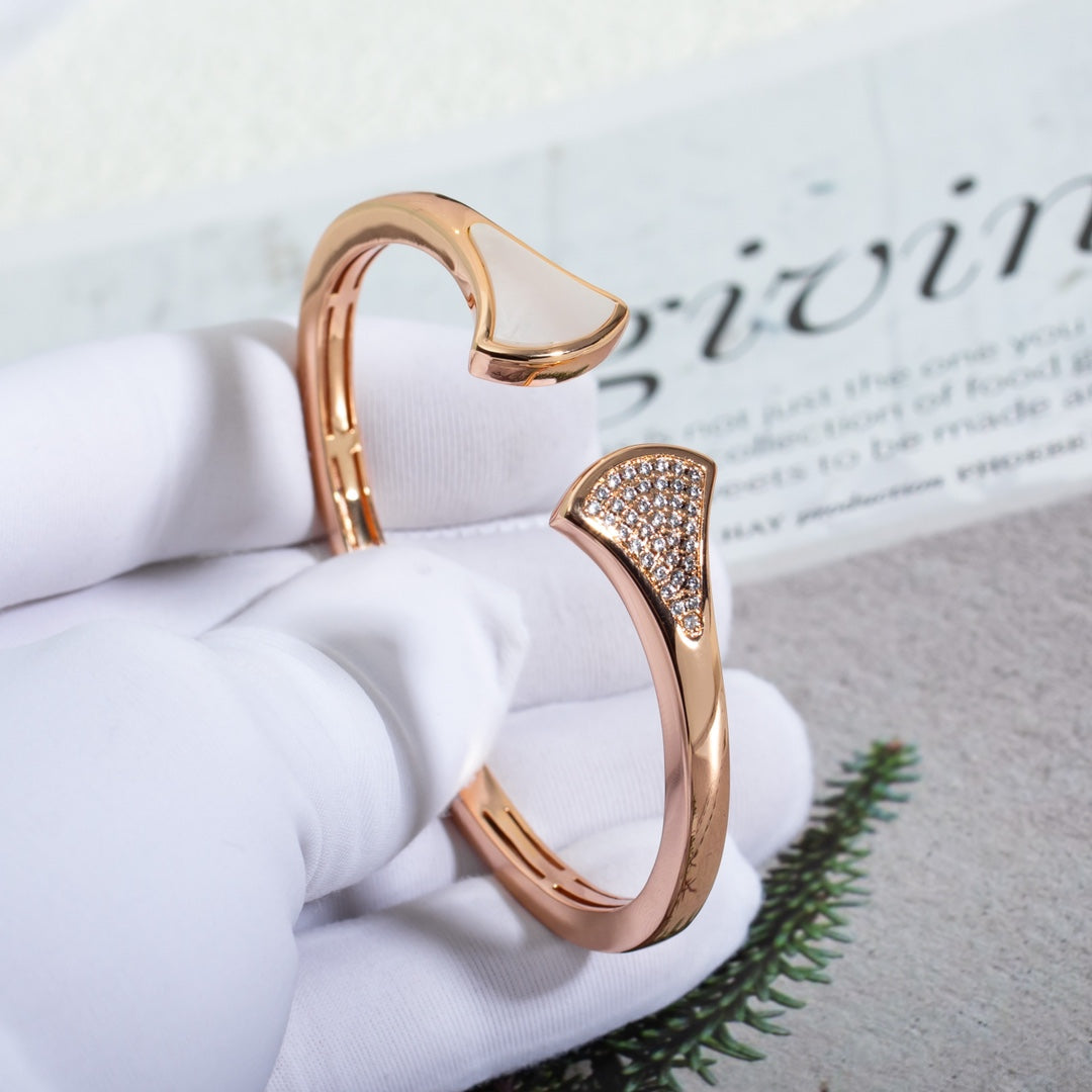 [Echo ]DREAM BRACELET OPEN PINK GOLD MOP DIAMOND