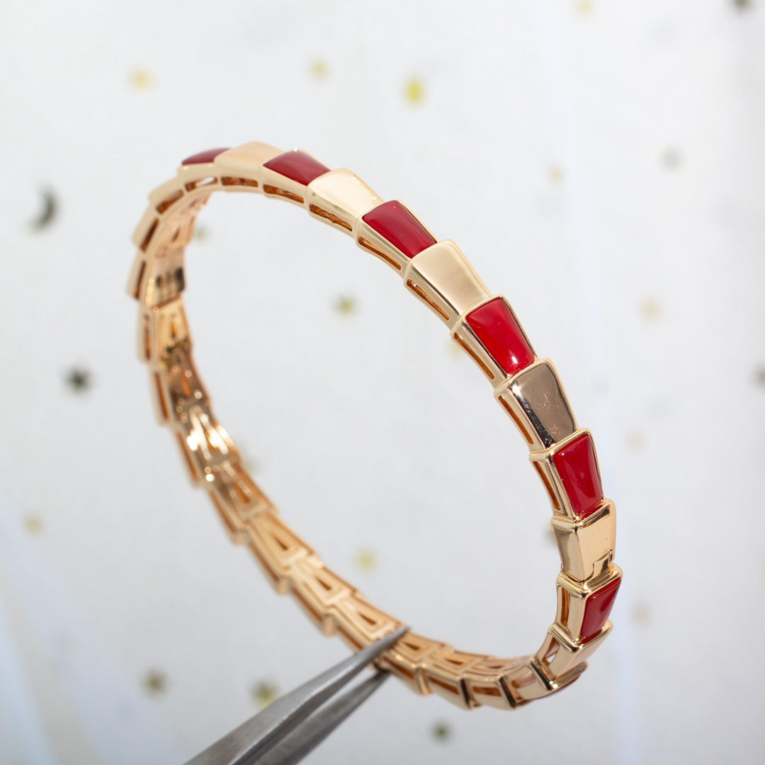 [Echo ]SERPENTI BRACELET PINK GOLD RUBELLITE