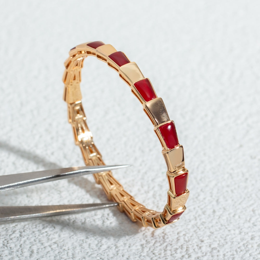 [Echo ]SERPENTI BRACELET PINK GOLD RUBELLITE