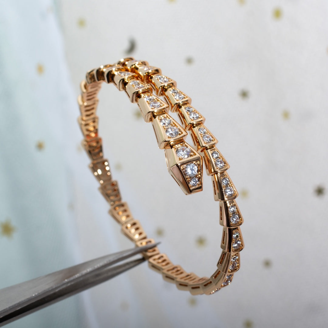 [Echo ]SERPENTI BRACELET 6.8MM PINK GOLD DIAMOND