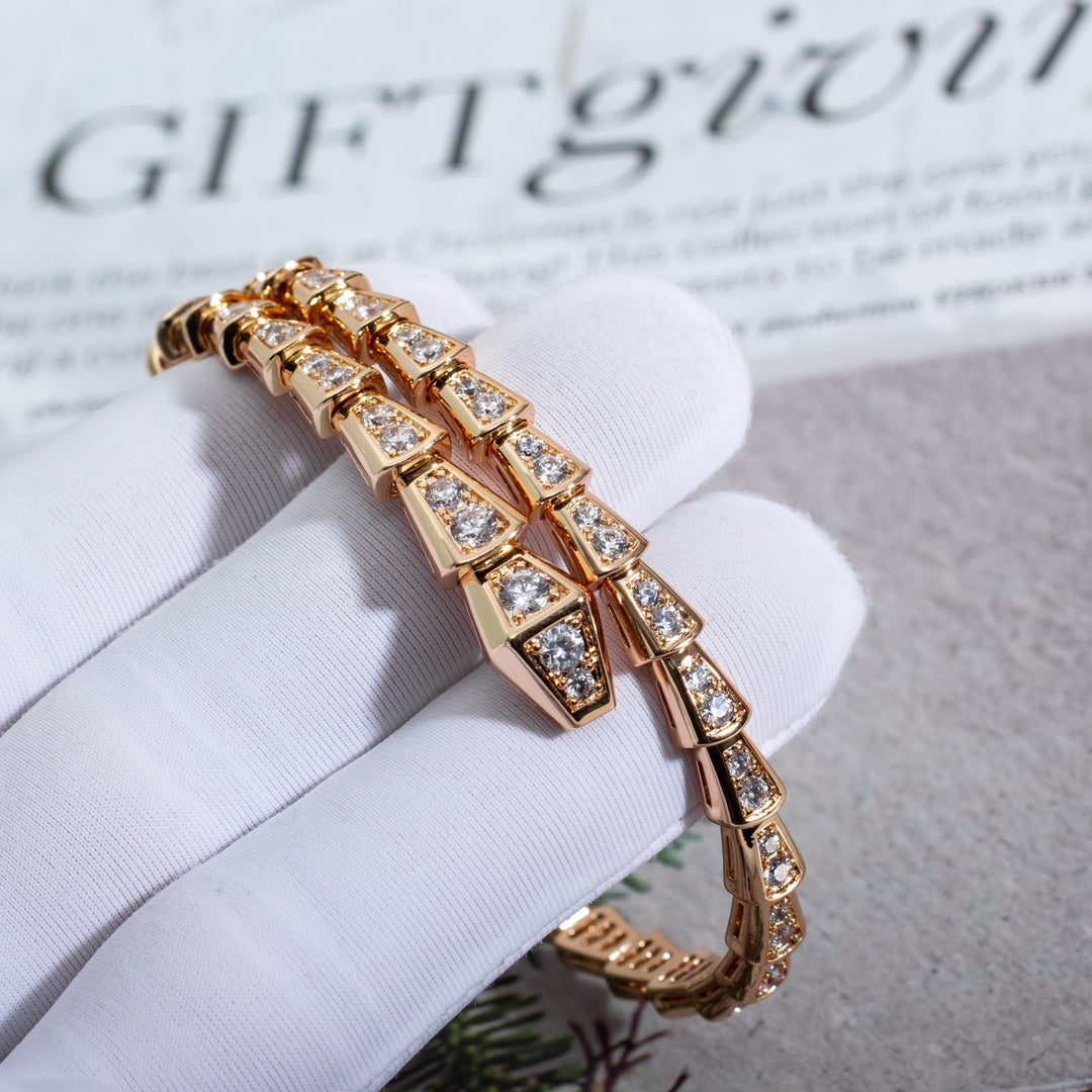 [Echo ]SERPENTI BRACELET 6.8MM PINK GOLD DIAMOND