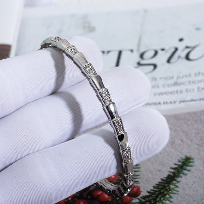 [Echo ]SERPENTI BRACELET SILVER DIAMOND