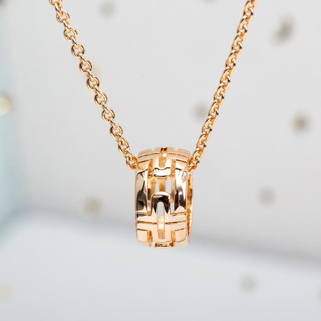 [Echo ]PARENTESI NECKLACE PINK GOLD