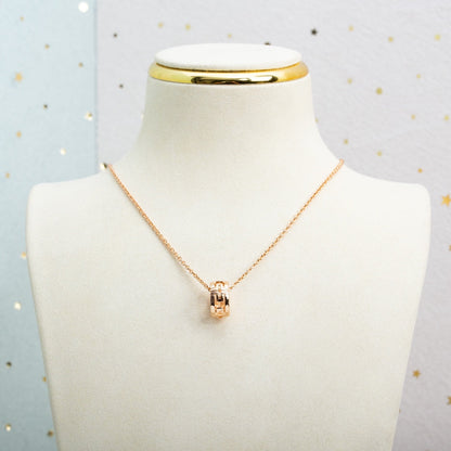 [Echo ]PARENTESI NECKLACE PINK GOLD