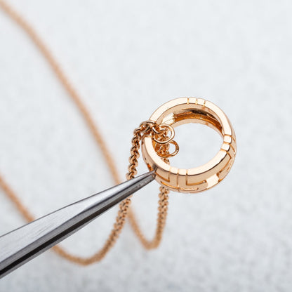 [Echo ]PARENTESI NECKLACE PINK GOLD