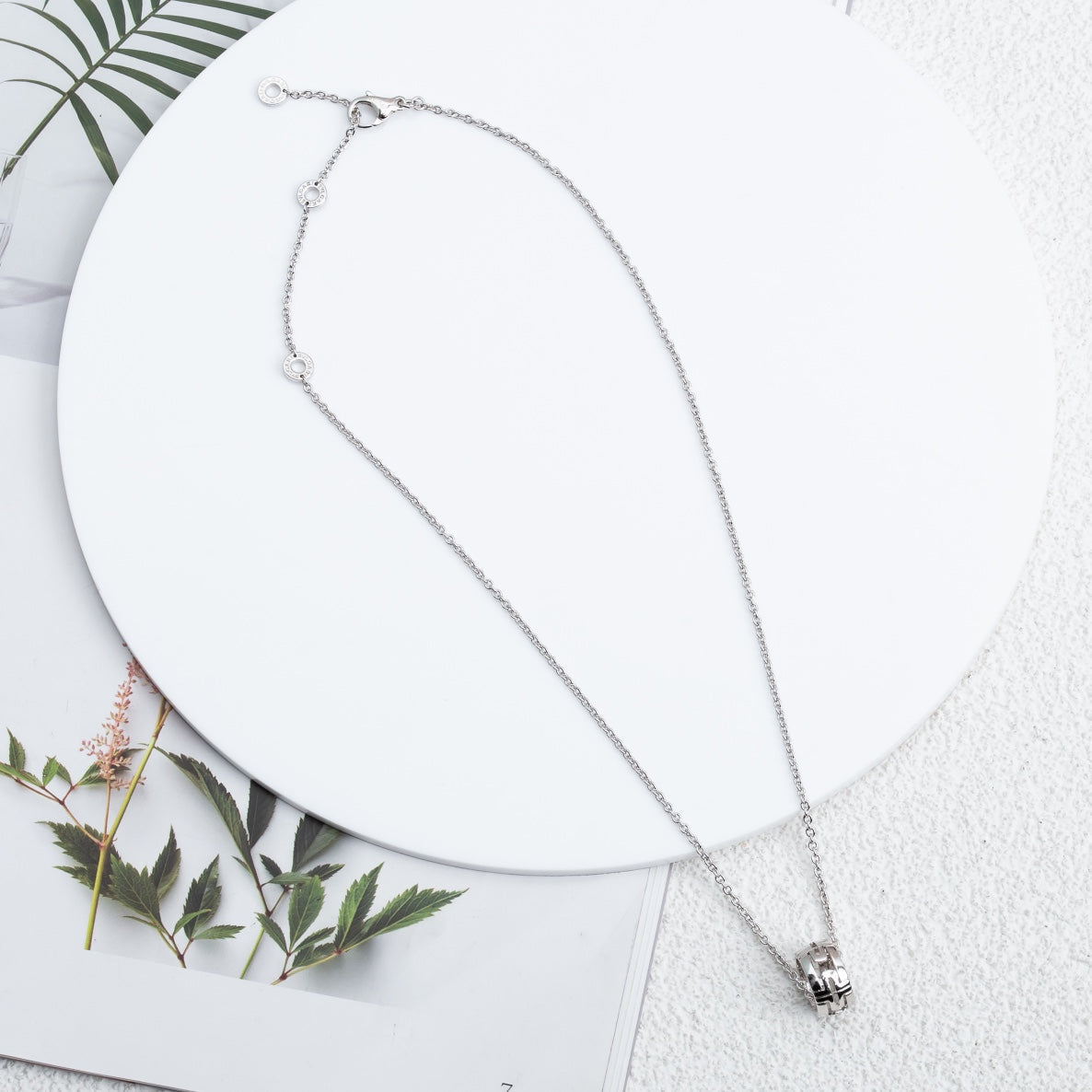 [Echo ]PARENTESI NECKLACE SILVER