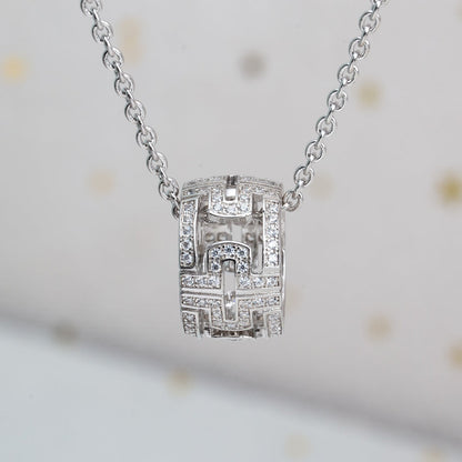 [Echo ]PARENTESI HALSKETTE SILBER DIAMANT