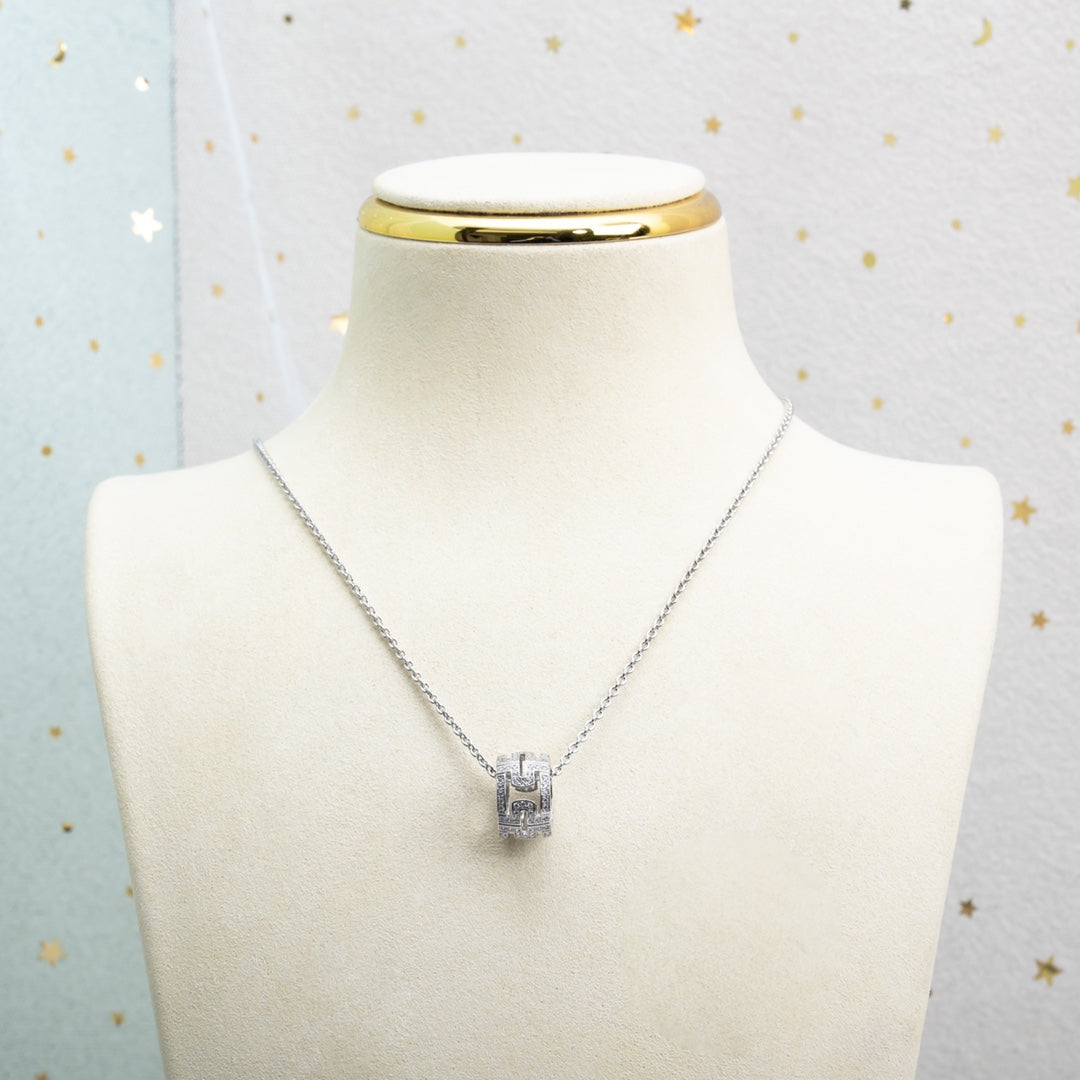 [Echo ]PARENTESI HALSKETTE SILBER DIAMANT