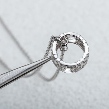 [Echo ]PARENTESI HALSKETTE SILBER DIAMANT
