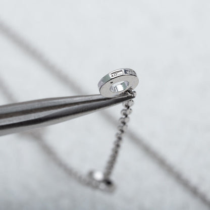 [Echo ]PARENTESI HALSKETTE SILBER DIAMANT