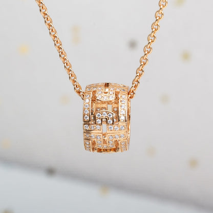 [Echo ]PARENTESI HALSKETTE ROTGOLD DIAMANT