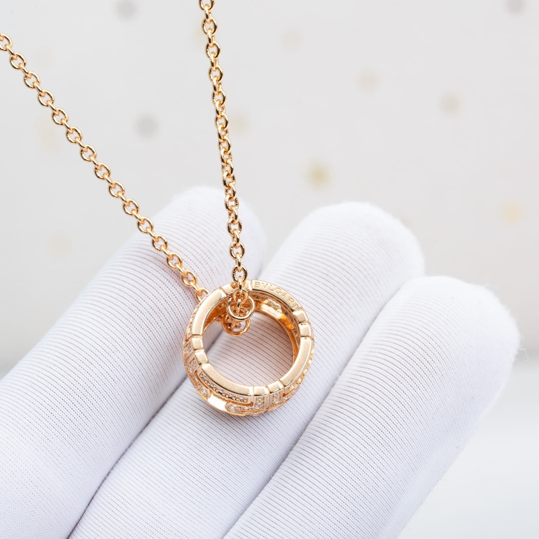 [Echo ]PARENTESI HALSKETTE ROTGOLD DIAMANT