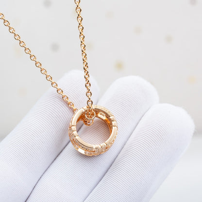 [Echo ]PARENTESI HALSKETTE ROTGOLD DIAMANT