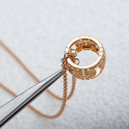[Echo ]PARENTESI HALSKETTE ROTGOLD DIAMANT