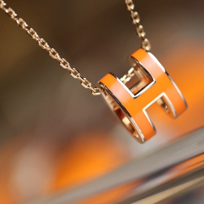 [Echo ]POP H PEDANT PINK GOLD