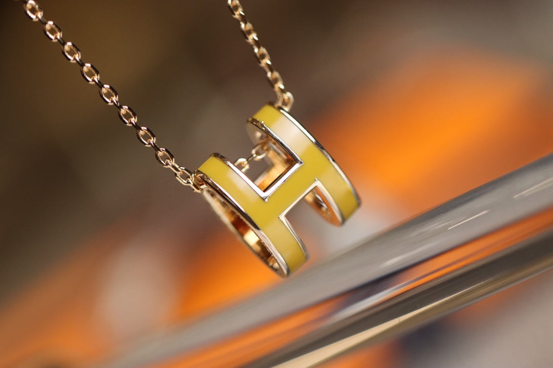 [Echo ]POP H PEDANT PINK GOLD