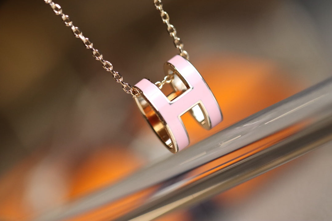 [Echo ]POP H PEDANT PINK GOLD