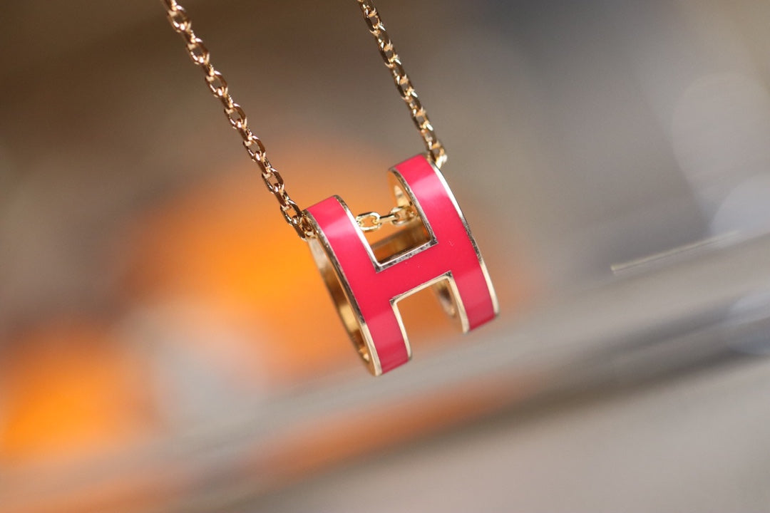 [Echo ]POP H PEDANT PINK GOLD