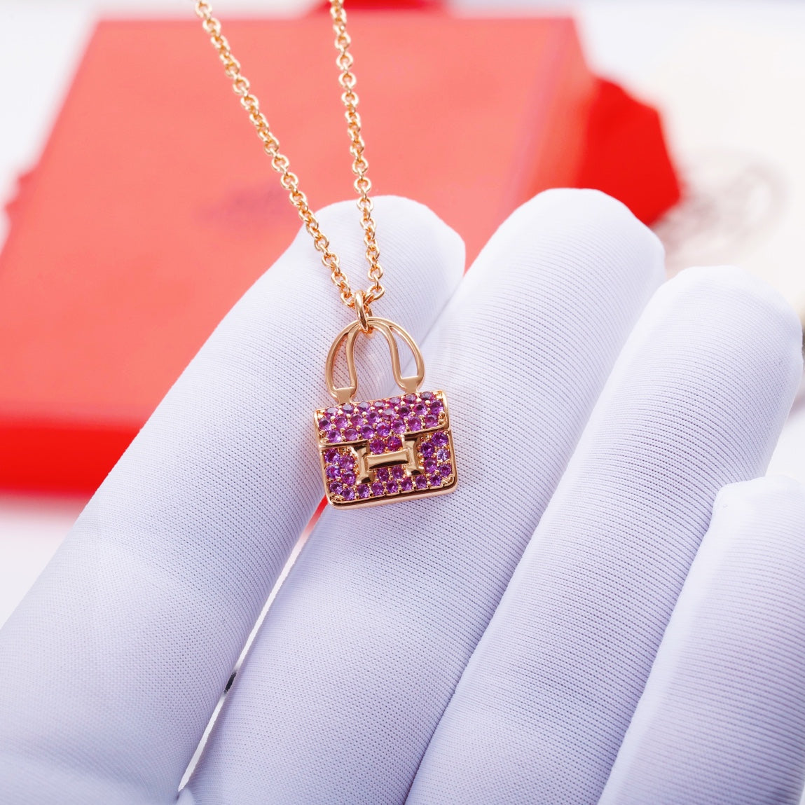 [Echo ]CONSTANCE PEDANT PURPLE DIAMOND NECKLACE