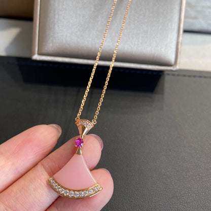[Echo ]DREAM NECKLACE PINK OPAL