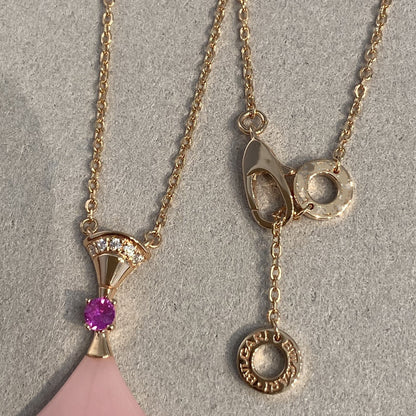 [Echo ]DREAM NECKLACE PINK OPAL