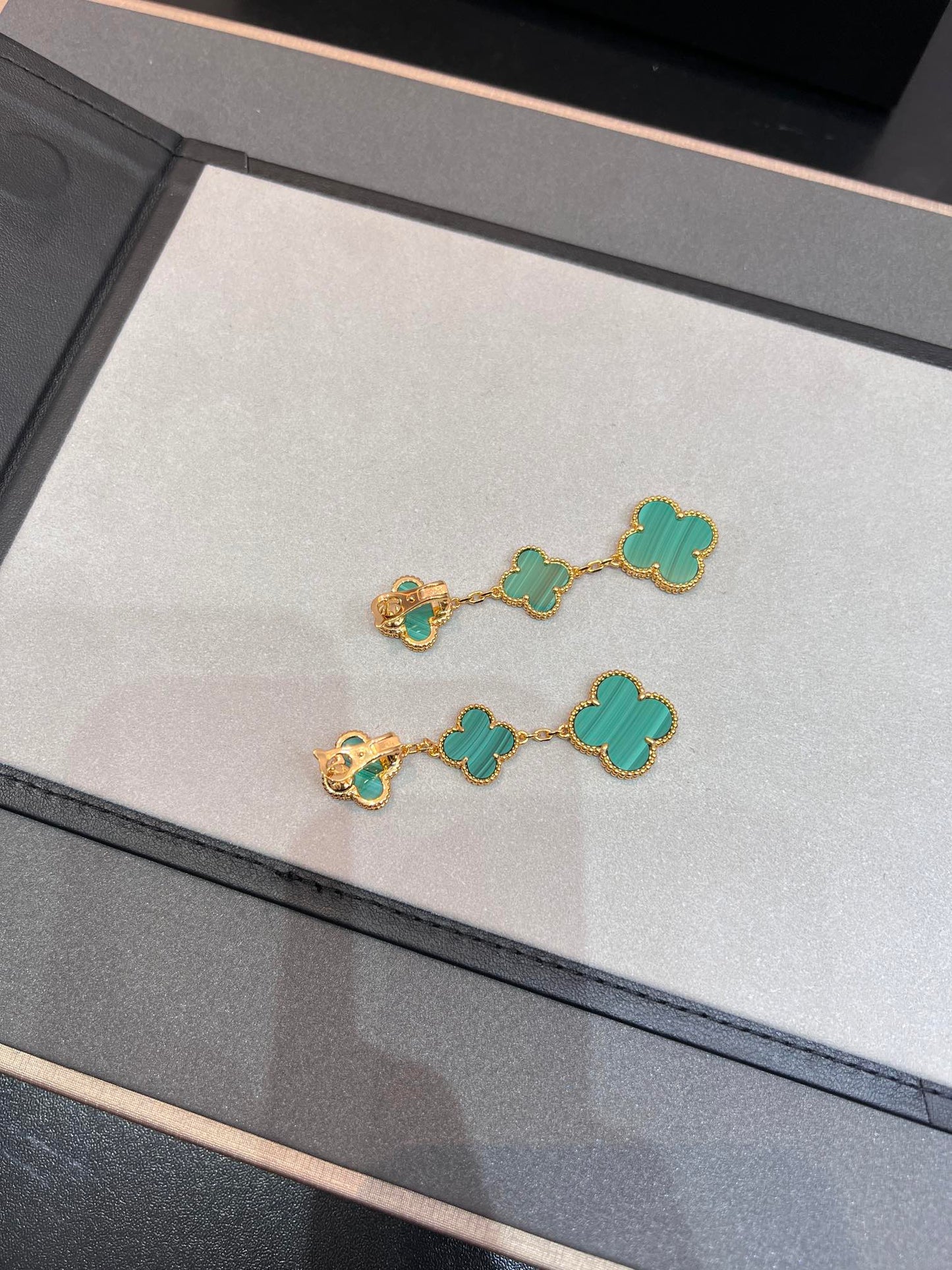 [Echo ]CLOVER MALACHITE 3 MOTIFS GOLD