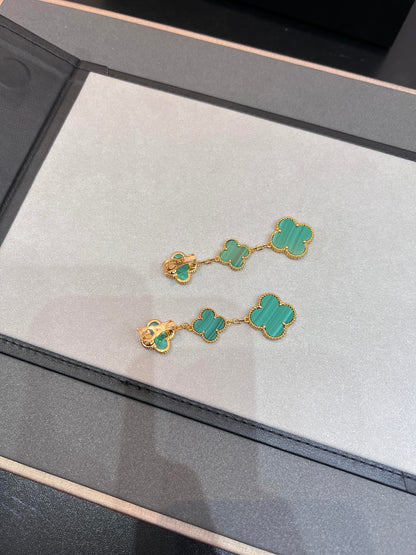 [Echo ]CLOVER MALACHITE 3 MOTIFS GOLD