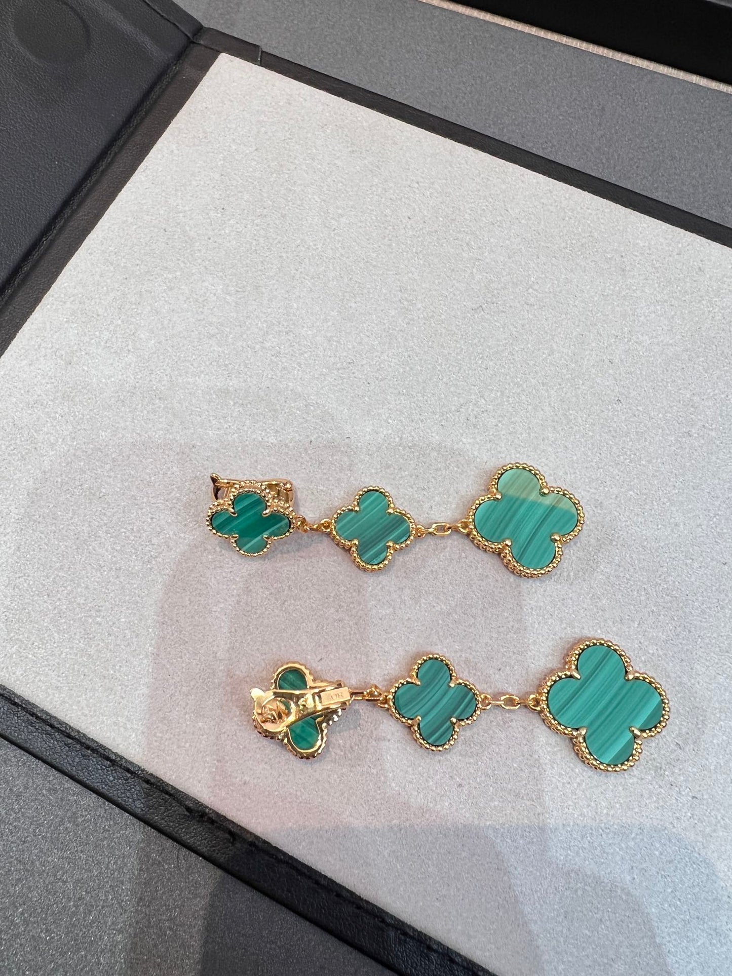 [Echo ]CLOVER MALACHITE 3 MOTIFS GOLD