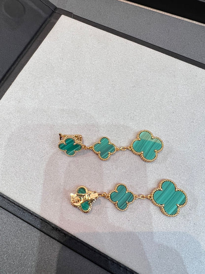[Echo ]CLOVER MALACHITE 3 MOTIFS GOLD
