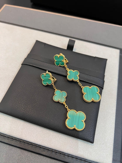[Echo ]CLOVER MALACHITE 3 MOTIFS GOLD