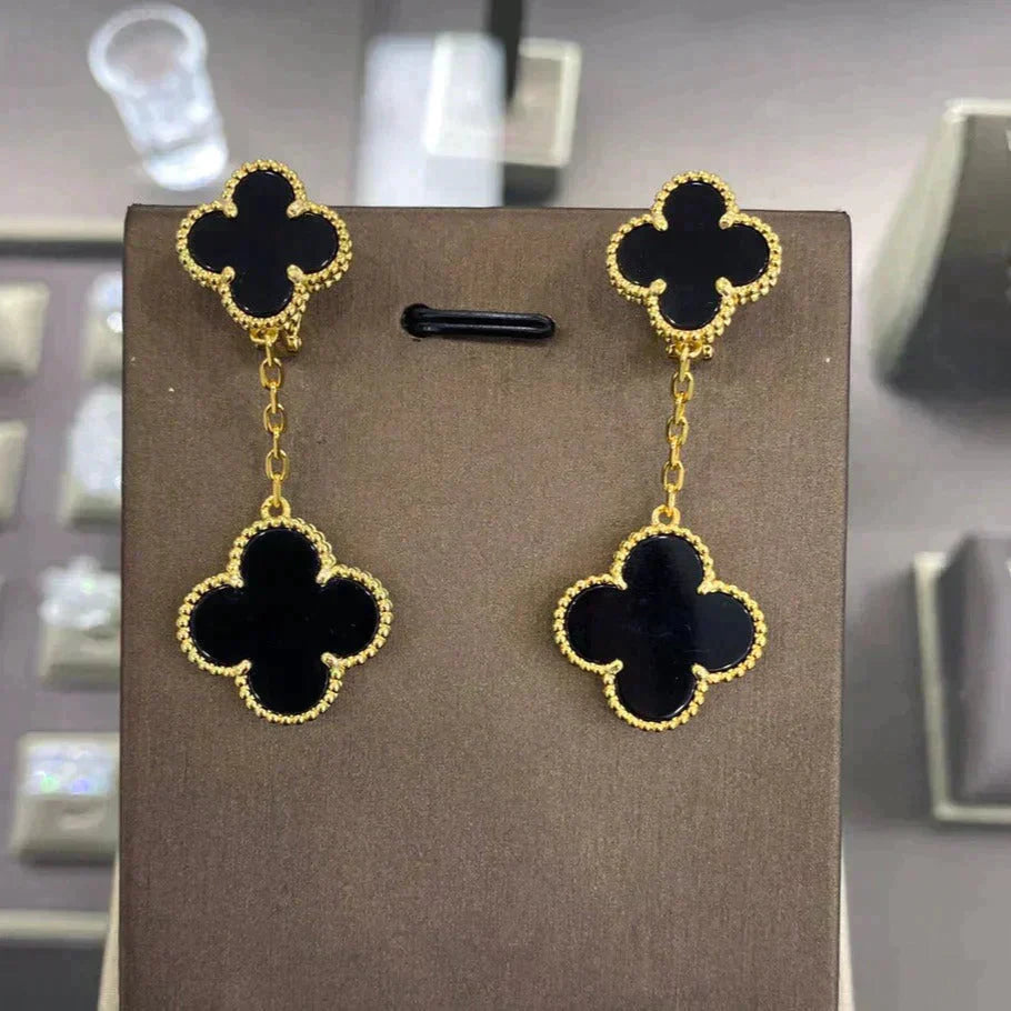 [Echo ]CLOVER 2 MOTIFS  EARRINGS (MULTIPLE CHOICESC