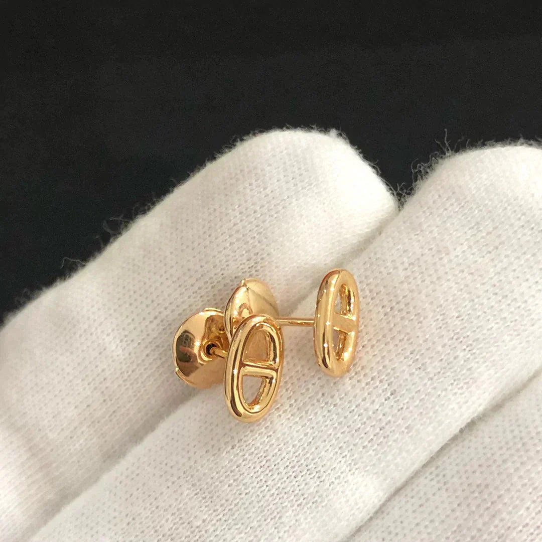 [Echo ]CHAINE SMALL EARRINGS GOLD AND SILVER