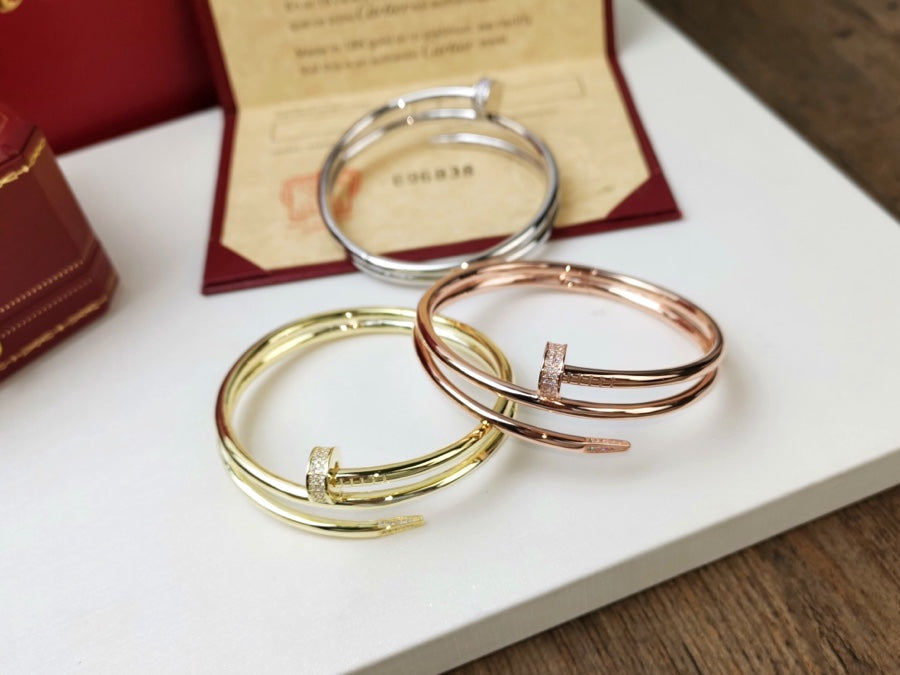 [Echo ]JUSTE BRACELET 3.5MM DOUBLE ROW DIAMOND