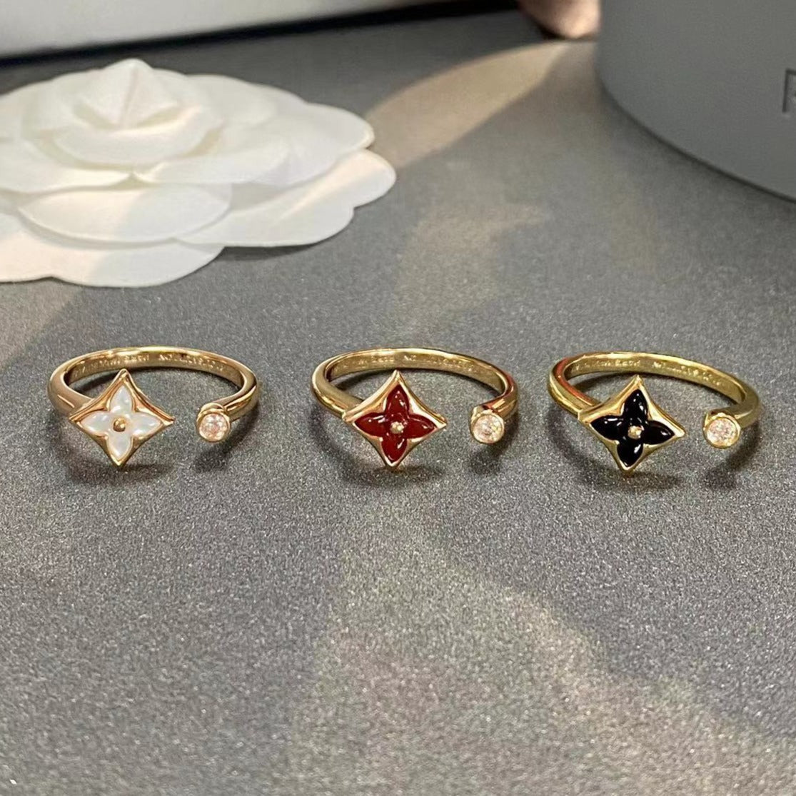 [Echo ]STAR 1 DIAMOND OPEN RING