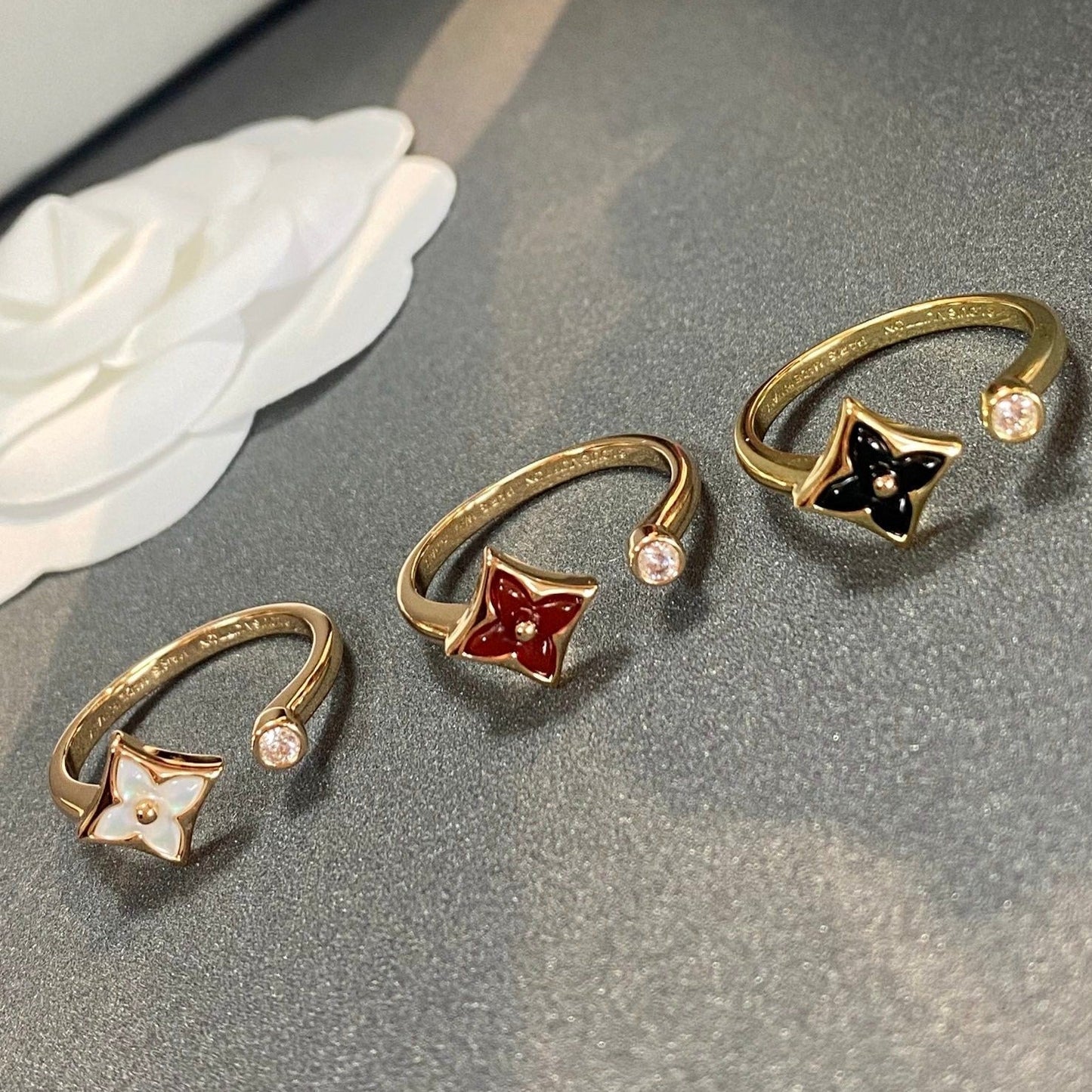 [Echo ]STAR 1 DIAMOND OPEN RING